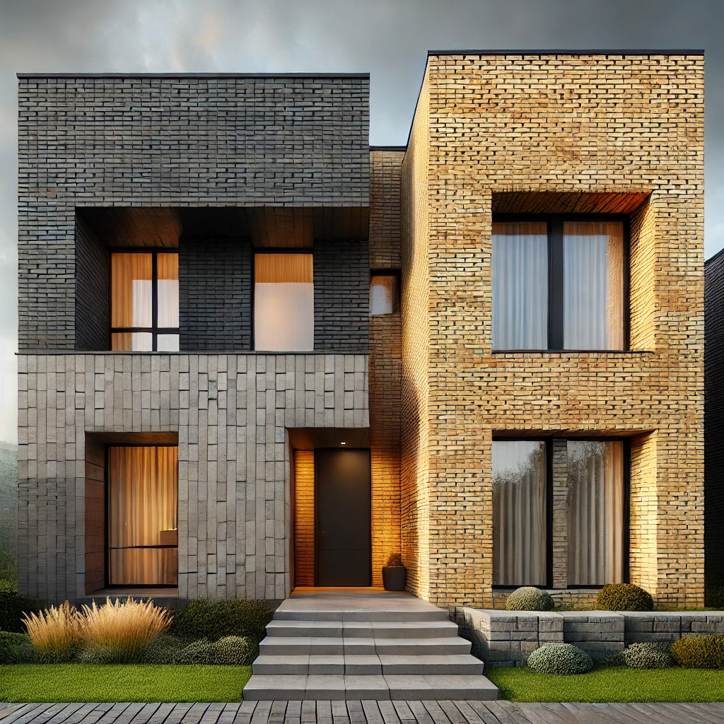 Decorative brick pattern on wall