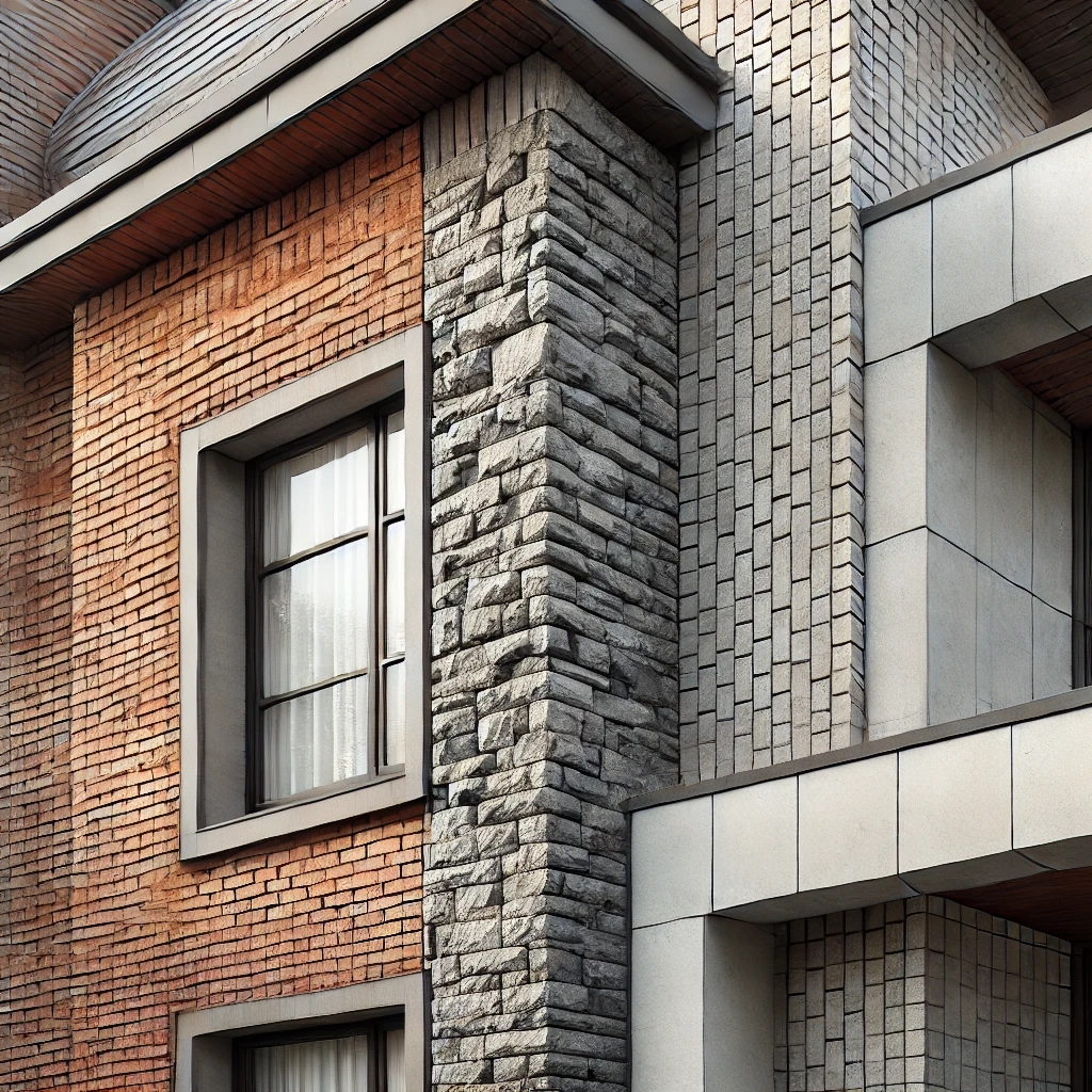 Brick facade