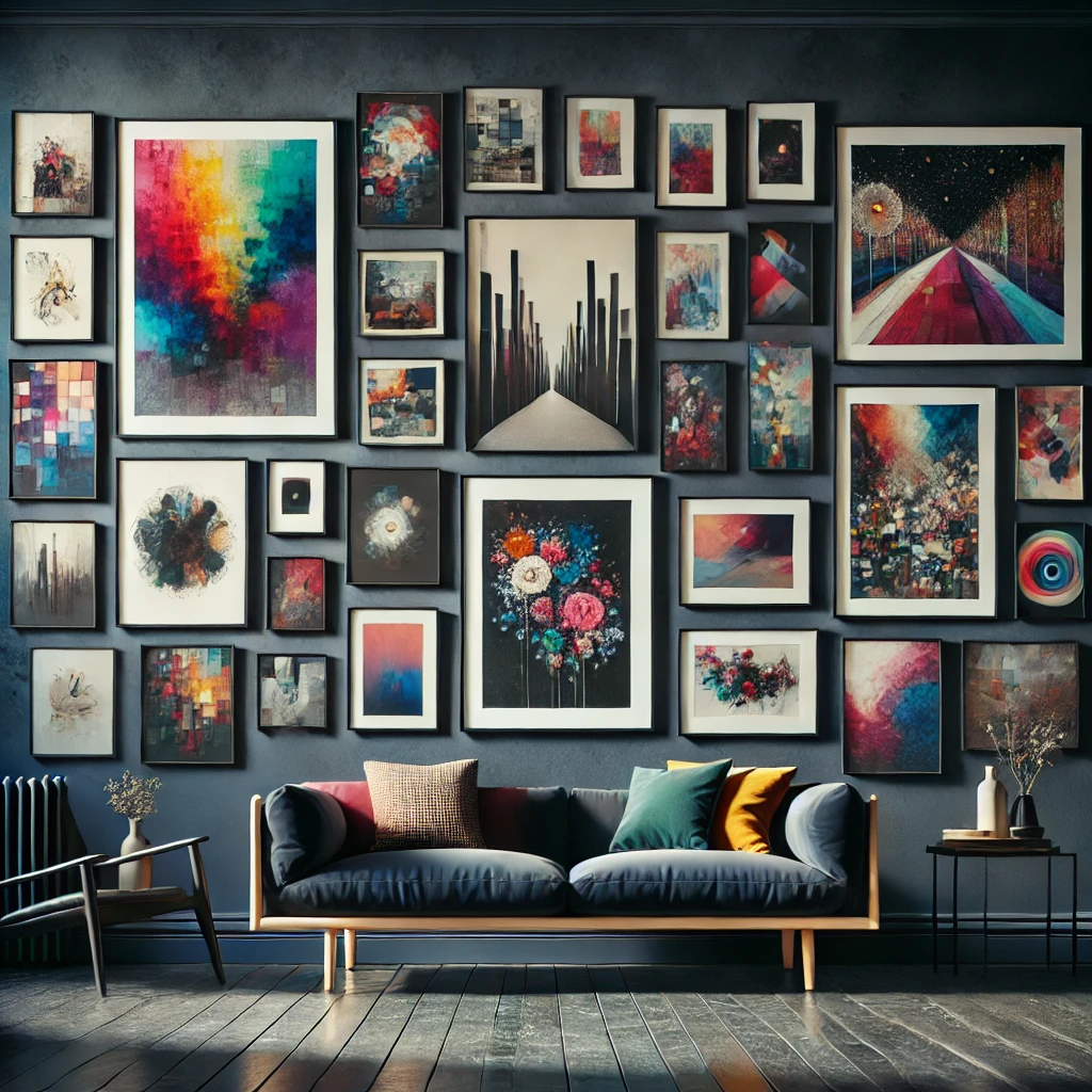 Dark accent wall example