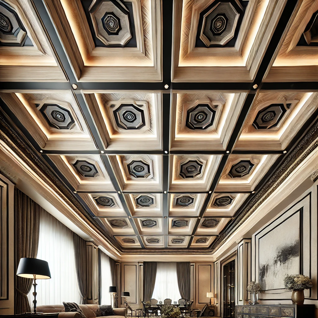 Ceiling painted with gradient