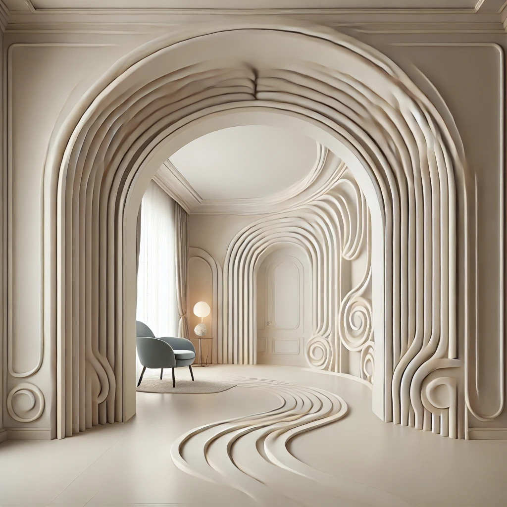 Gypsum board niche shelving