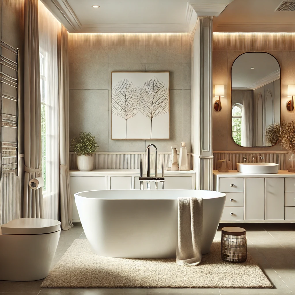13. Small Spaces with Freestanding Tubs