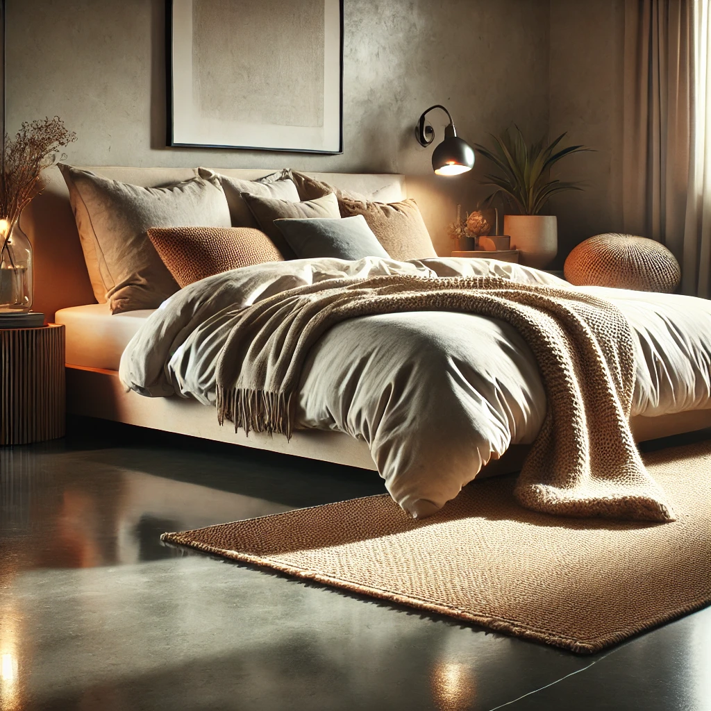1. Concrete in Bedroom